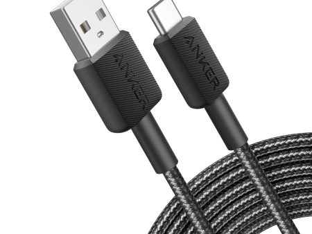 Anker 322 Braided USB-A To USB-C 3  Cable - Black For Discount