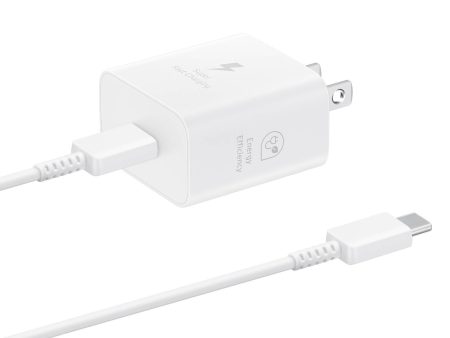 Samsung 25W Travel Adapter With Cable - White Supply