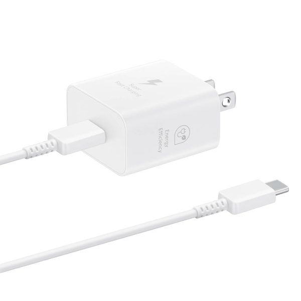 Samsung 25W Travel Adapter With Cable - White Supply