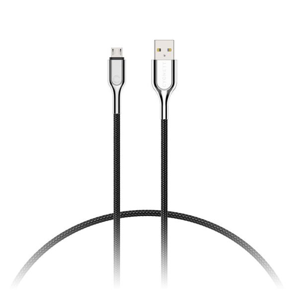 Cygnett Armoured Micro to USB-A Cable 1M - Black Online Sale