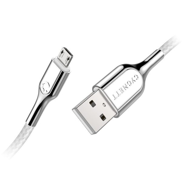 Cygnett Armoured Micro to USB-A Cable 1M -White Online