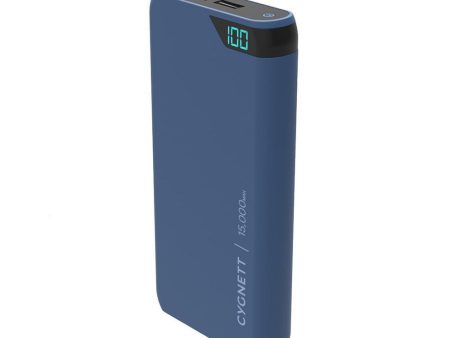 Cygnett Chargeup Boost 15,000 mAh Dual USB 2.4A Power Bank - Navy Online Sale