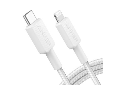 Anker 322 Braided USB-C To Lightning 3  Cable - White Online Hot Sale