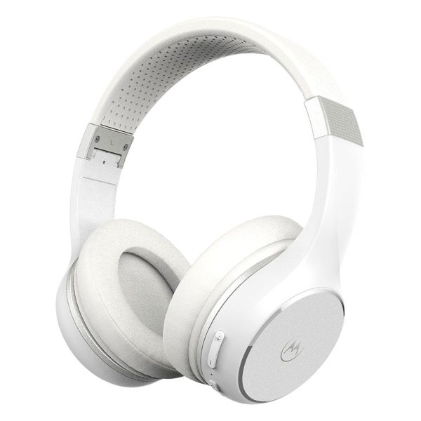 Moto XT220 Wireless Over-Ear Headphones W  Mic - White Fashion