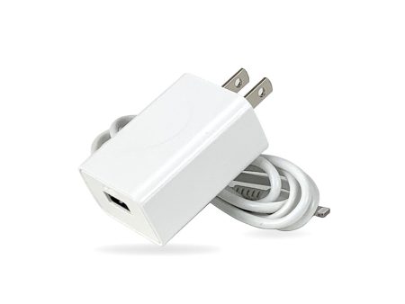 Wall Charger USB-A 5V 1A With 1M Lightning Cable - White Discount