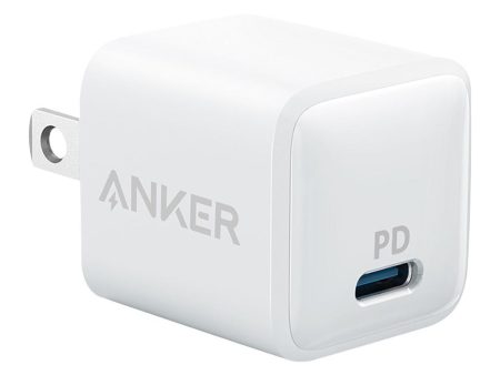 Anker - Powerport PD Nano 20W High Speed USB-C Fast Wall Charger - White For Discount