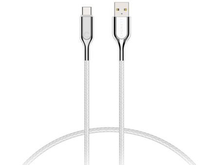 Cygnett Armoured 2.0 USB-C to USB-A  (3A 60W ) Cable 1M - White on Sale