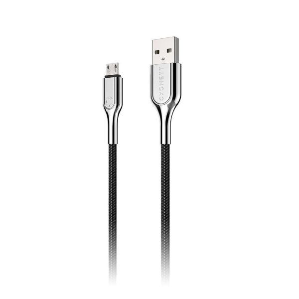 Cygnett Armoured Micro to USB-A Cable 1M - Black Online Sale