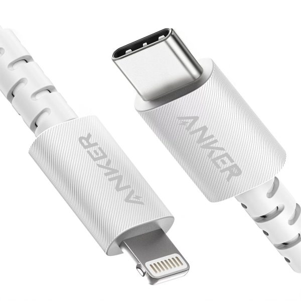 Anker PowerLine Select + USB-C Cable with Lightning Connector 6ft - White Online Sale