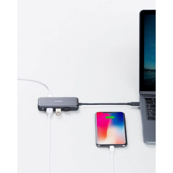 Anker Premium 4-in-1 USB-C Hub - Gray Sale