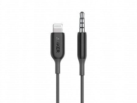 Anker 3.5 MM 3  Audio Cable With Lightning Connector - Black Supply