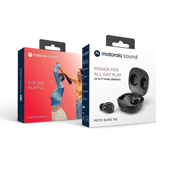 Motorola Buds 105 True Wireless Earbuds - Black Online