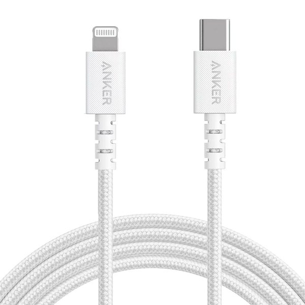 Anker PowerLine Select + USB-C Cable with Lightning Connector 6ft - White Online Sale