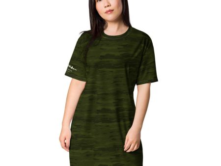 Army Camouflage Lava T-shirt dress Online Sale