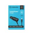 Motorola TurboPower 36W PD Charger - USB-C Cable, Dual Port - Black For Discount