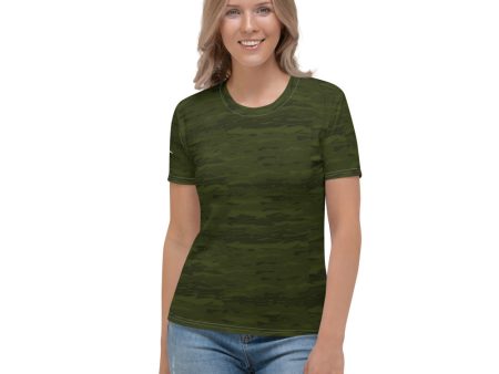 Army Camouflage Lava Women s T-shirt Hot on Sale