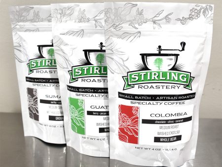 4oz Sample Bags of Coffee (3-Pack) Online