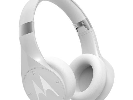 Motorola Pulse Escape+ Water Resistant Over-Ear Headphones - White Hot on Sale