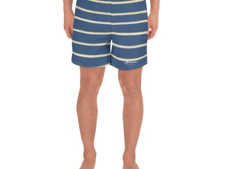 Blue Yellow White Stripe Mens Shorts For Cheap