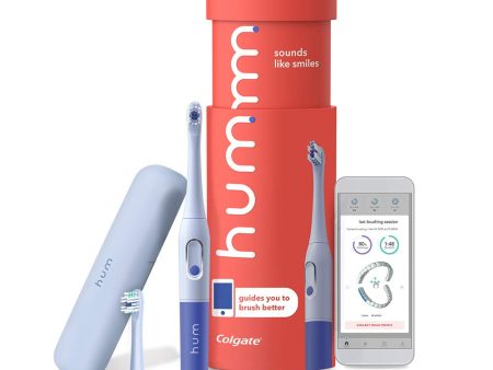 Colgate Hum Electric Battery Powered Toothbrush Value Pack - Blue For Cheap