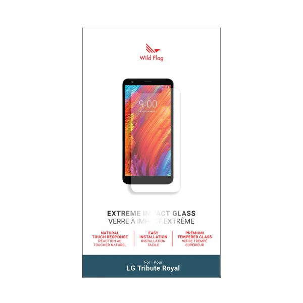 Wild Flag Tempered Glass Screen Protector for LG Tribute Royal Discount