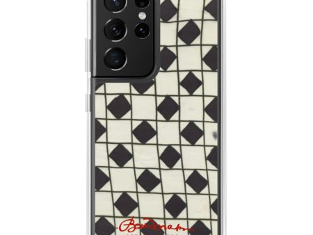 B&W Checkerboard Optical Samsung Case (select model) Online