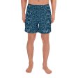 Linear Sixties Floral Mens Shorts Discount