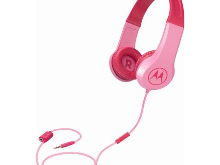 Motorola Squads 200 Kids Wired Headphones - Pink Supply