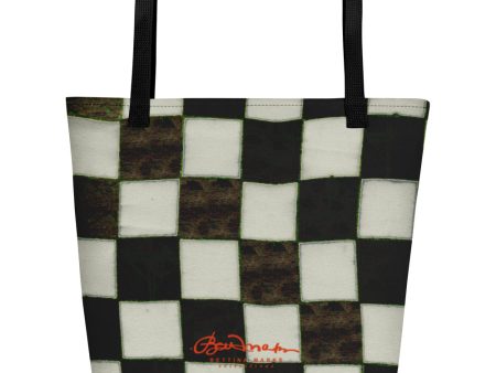 B&W Checkerboard Teachers Tote Bag Online now