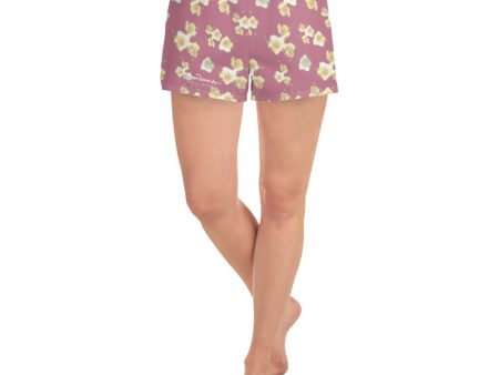 Women s Starburst Floral Athletic Shorts Cheap