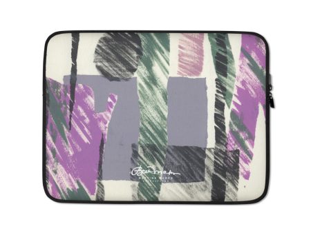 Abstract Engineered Collage Laptop Sleeve For Sale