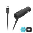 Motorola TurboPower 36W PD Charger - USB-C Cable, Dual Port - Black For Discount