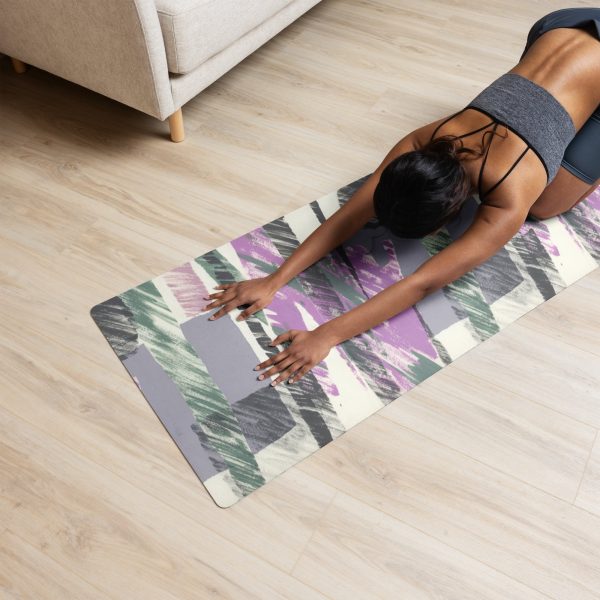 Abstract Collage Yoga Mat Hot on Sale