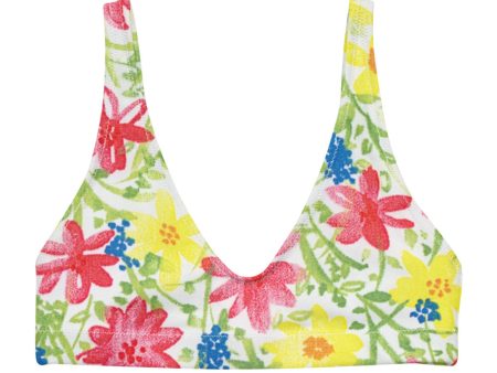 Wildflower Recyled padded bikini bathing suit top Online