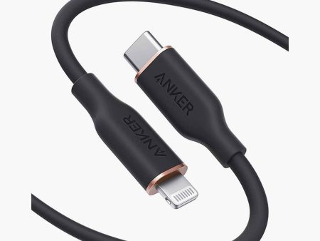 Anker PowerLine III Flow USB-C to Lightning Cable (6ft 1.8m) -  Midnight Black Online Hot Sale