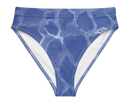 Recycled high-waisted bikini bathing suit bottom Discount