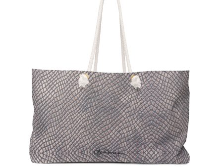 Croc Print Weekender Bag on Sale