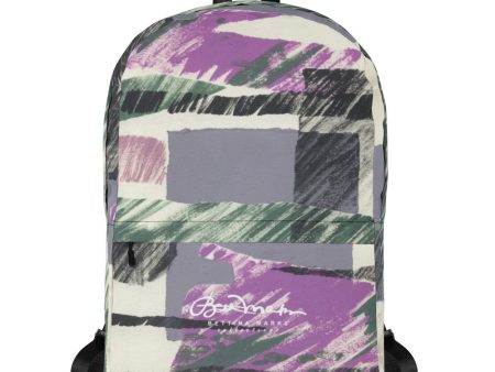 Abstract Engineered Collage Back Pack on Sale