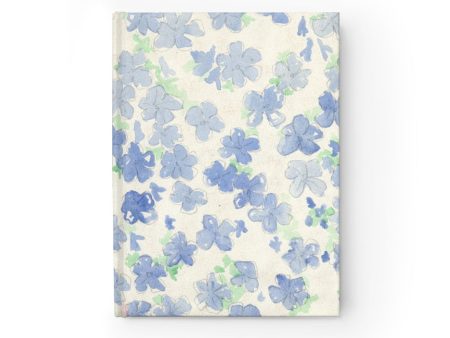 Blu&White Watercolor Floral Journal Discount