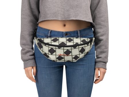 B&W Checkerboard Optical Fanny Pack Supply