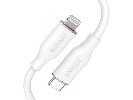 Anker Powerline III Flow USB-C to Lightening Connector 6  - White Hot on Sale