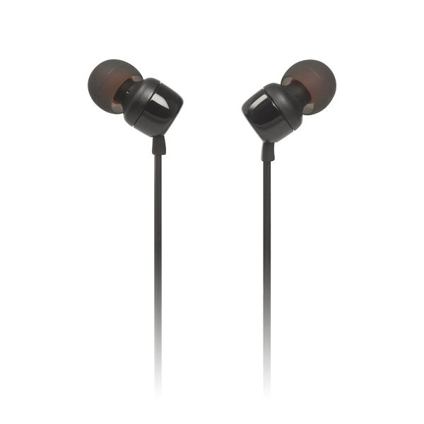 JBL Tune 110 Wired In-Ear Headphones - Black Online Sale