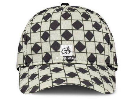 B&W Checkerboard Optical Cap Discount