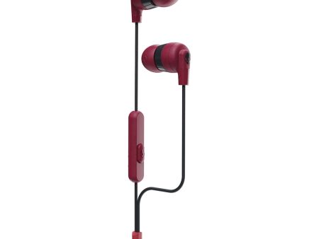 Skullcandy Ink D+ Wired Earbuds W Mic - Moab Red Black For Sale