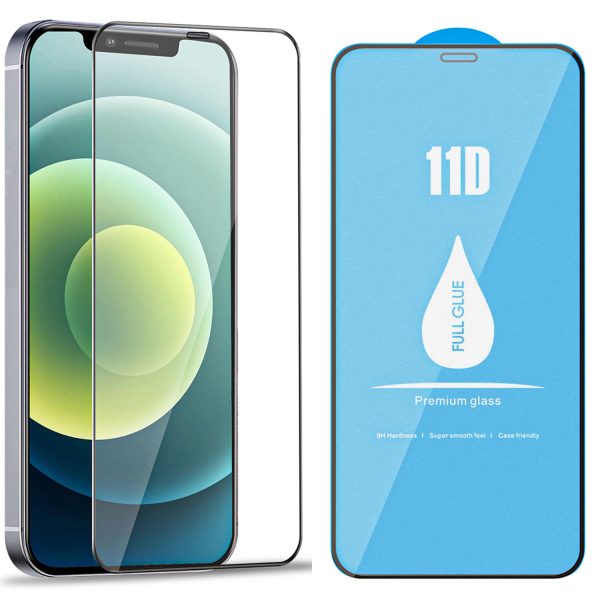 High Grade Alumina Curved Screen Tempered Glass For iPhone 12 Pro Max - - Anti-Finger Print 11D Full Glue with Physical Reinforcement Technology Wild Flag Hot on Sale