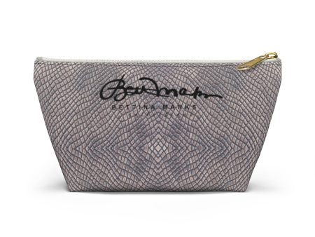 Croc Print Accessory Pouch w T-bottom Hot on Sale