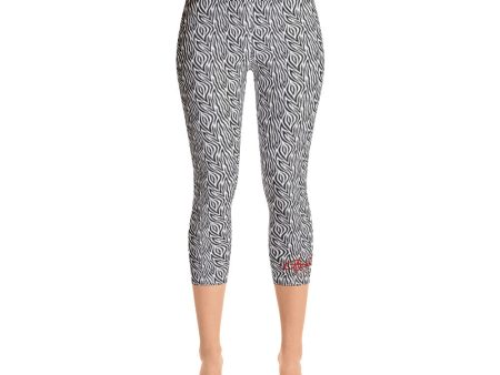 Zebra Yoga Capri Leggings Online Sale