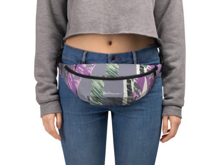 Abstract Engineered Collage Fanny Pack For Cheap