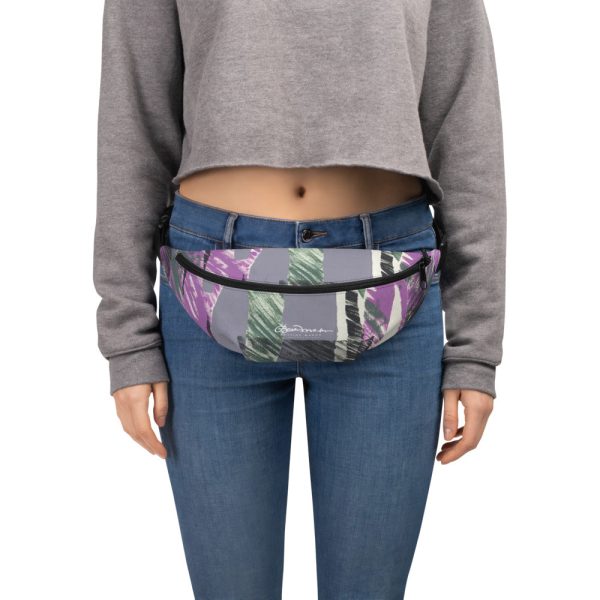 Abstract Engineered Collage Fanny Pack For Cheap