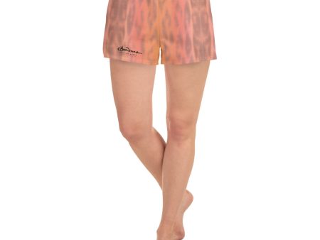 Women s Ombre Leopard Athletic Shorts Supply